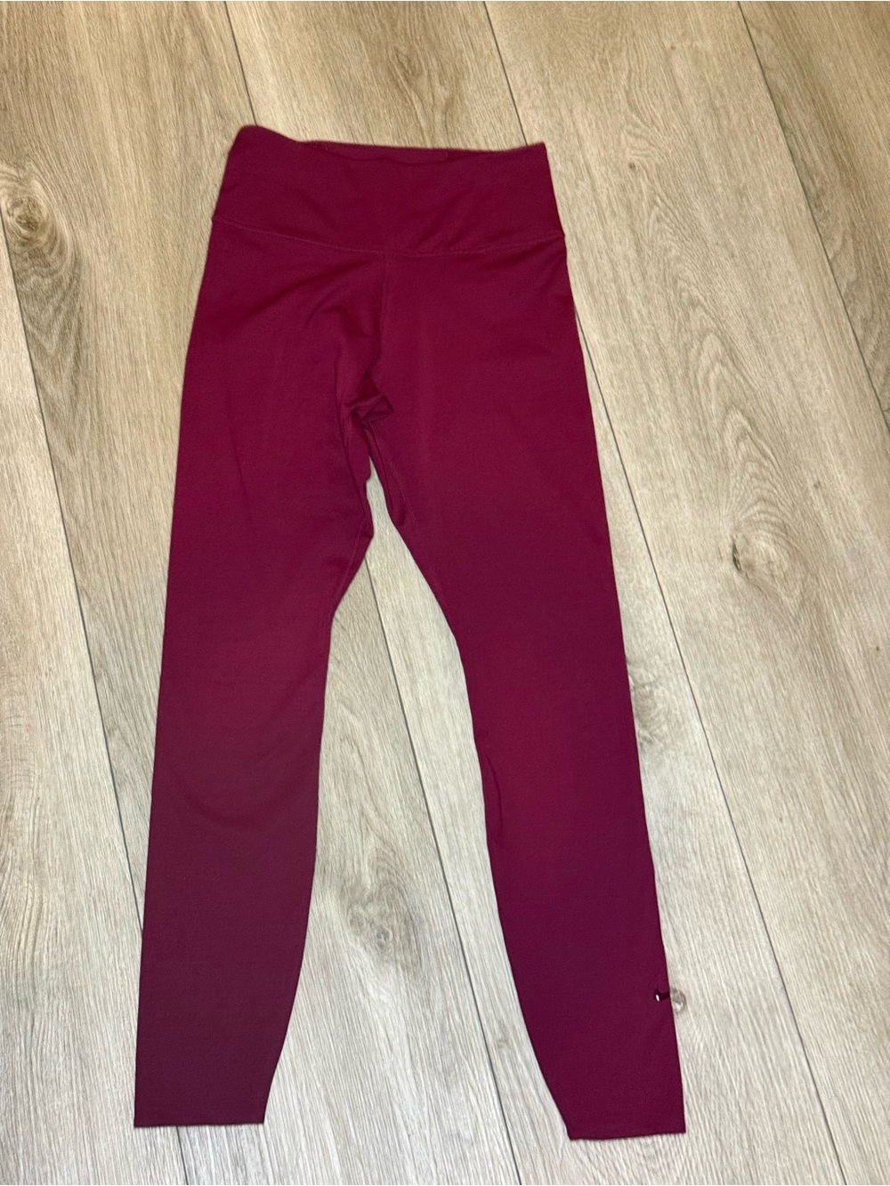 Nike Girls' High-Rise Leggings - Burgundy